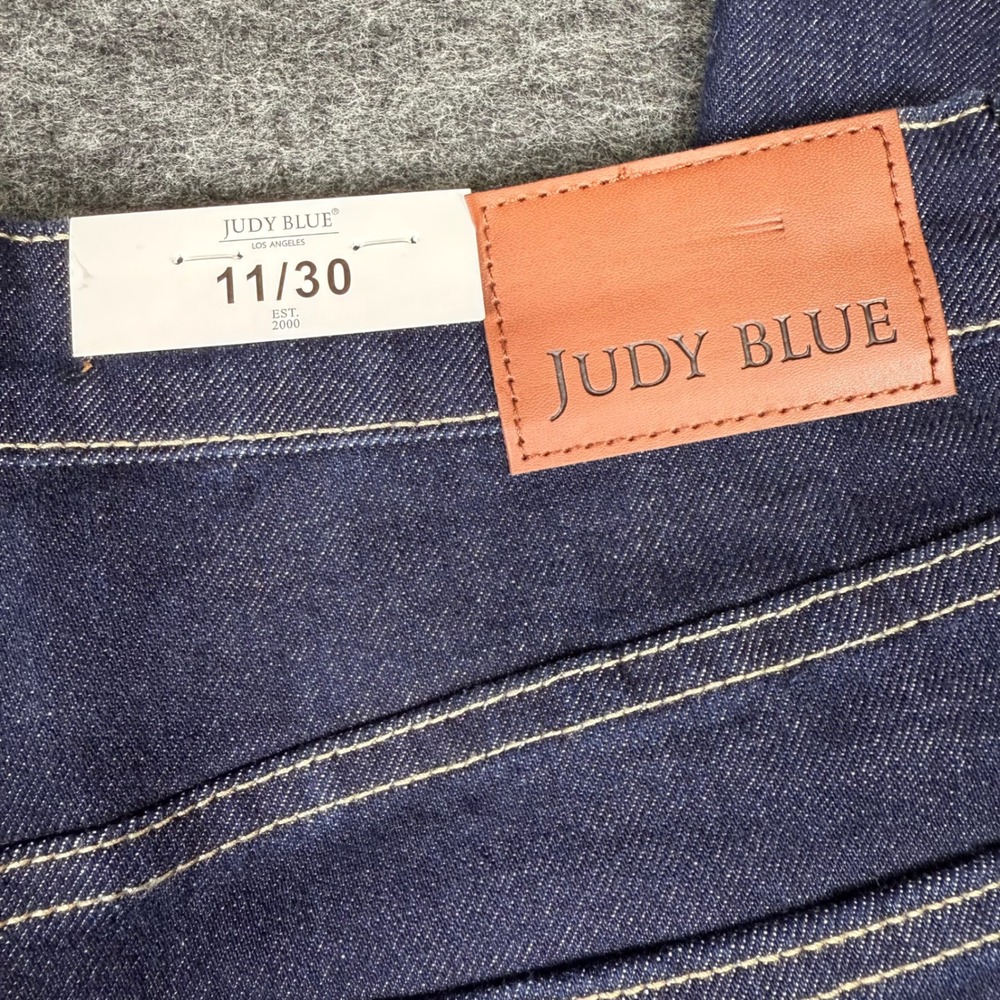New With Tags Judy Blue High Waist Retro Wide Leg Jeans Dark Wash Size 11‎ - Picture 6 of 14